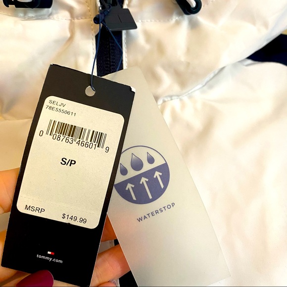 NWT Mens Tommy Hilfiger long Hooded Windbreaker - Picture 4 of 7